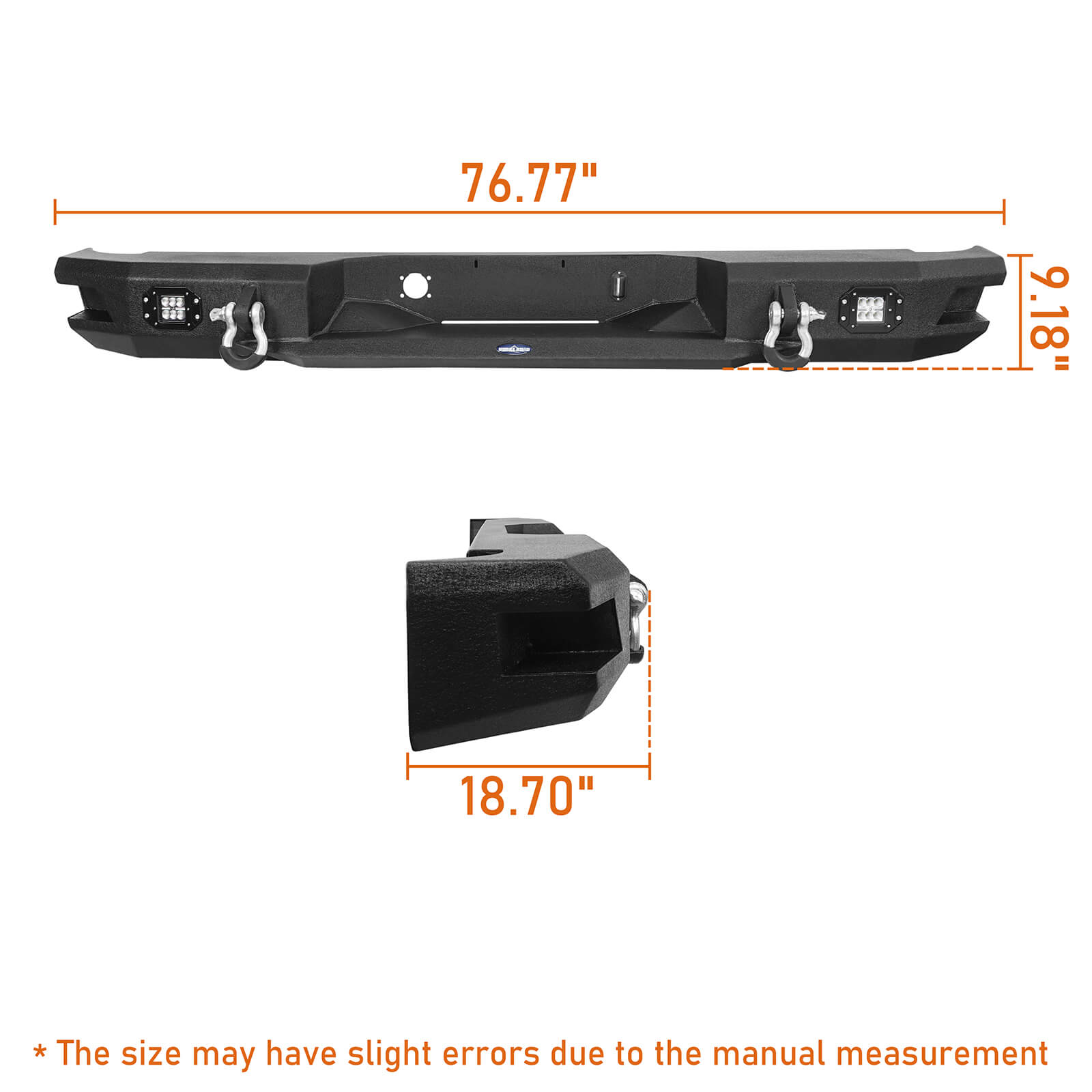 Dodge Ram 1500 Discovery Rear Bumper with LED Floodlights for Dodge Ram 1500 BXG6503 15