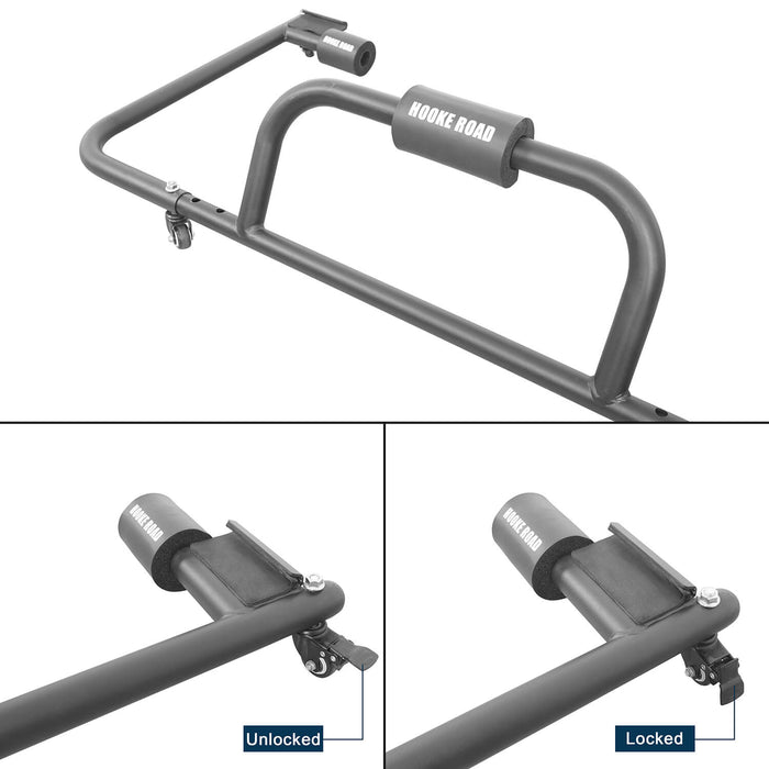 Door Rack & HardTop Carrier Storage Cart Combo(07-23 Jeep Wrangler JK JL)-LandShaker
