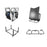 Door Rack & HardTop Carrier Storage Cart Combo(07-23 Jeep Wrangler JK JL)-LandShaker