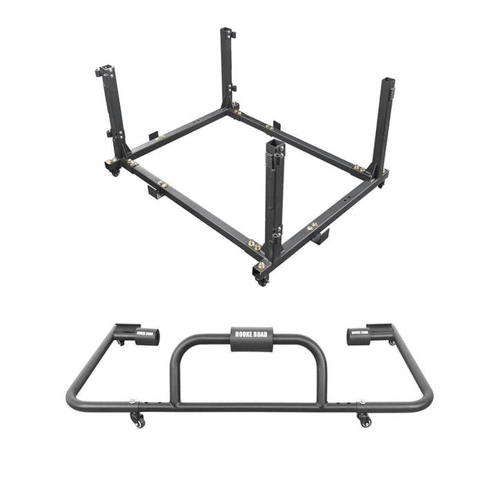 Door Rack & HardTop Carrier Storage Cart Combo(07-23 Jeep Wrangler JK JL)-LandShaker