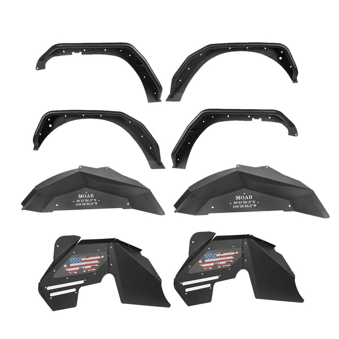 Fender Flares / Front Inner Fender Liners / Rear Inner Fender Liners(07-18 Jeep Wrangler JK)-LandShaker
