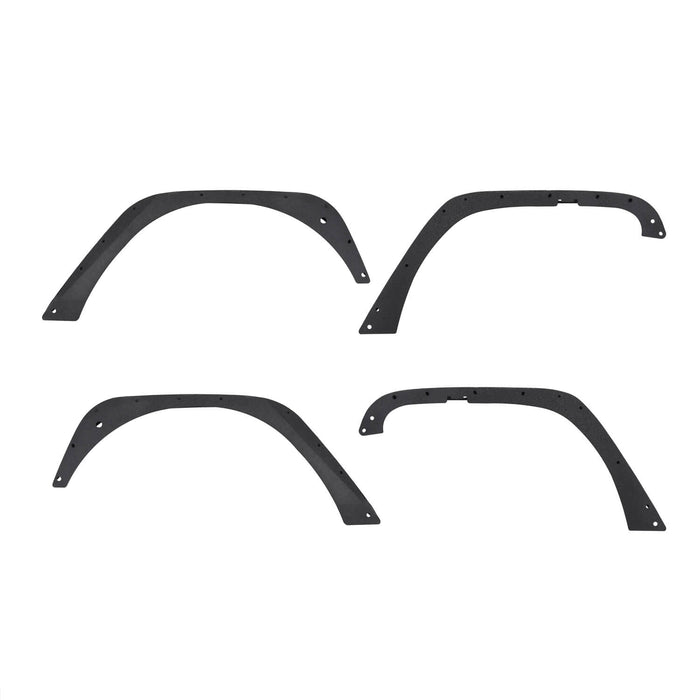 Front & Rear Flat Fender Flares(07-18 Jeep Wrangler JK)-LandShaker