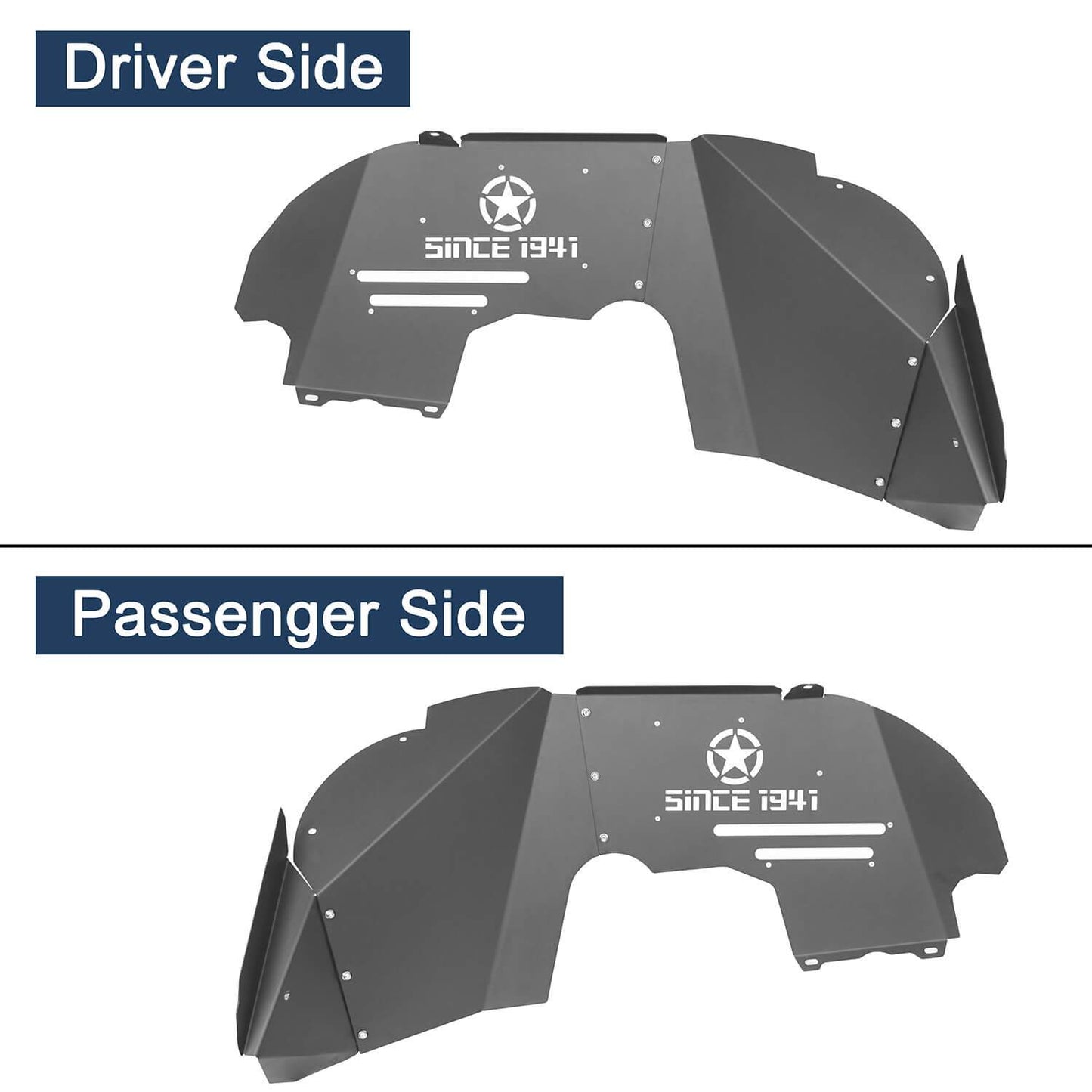 Front & Rear Inner Fender Liners(18-24 Jeep Wrangler JL)-LandShaker