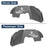 Front & Rear Inner Fender Liners(18-23 Jeep Wrangler JL)-LandShaker