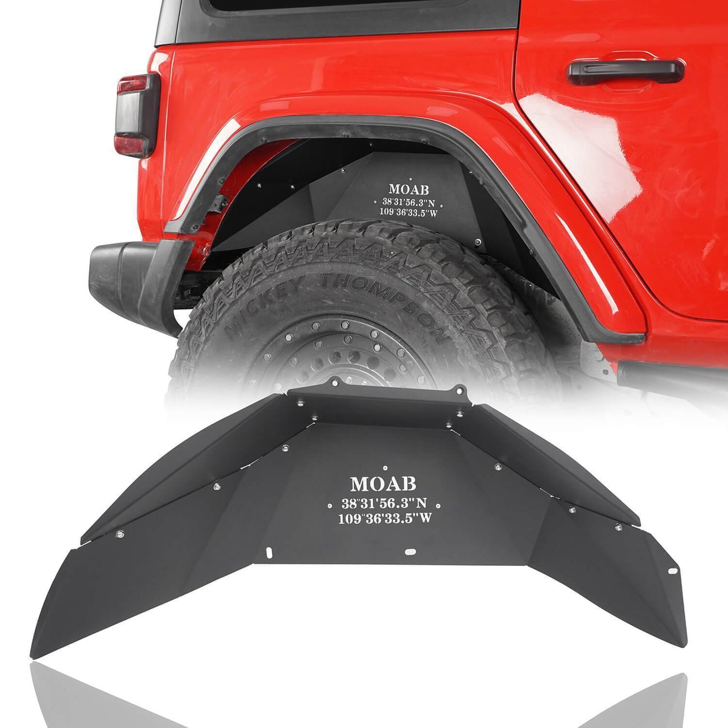 Front & Rear Inner Fender Liners(18-24 Jeep Wrangler JL)-LandShaker