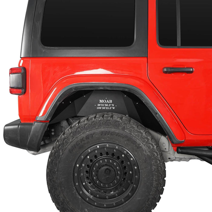 Front & Rear Inner Fender Liners(18-24 Jeep Wrangler JL)-LandShaker