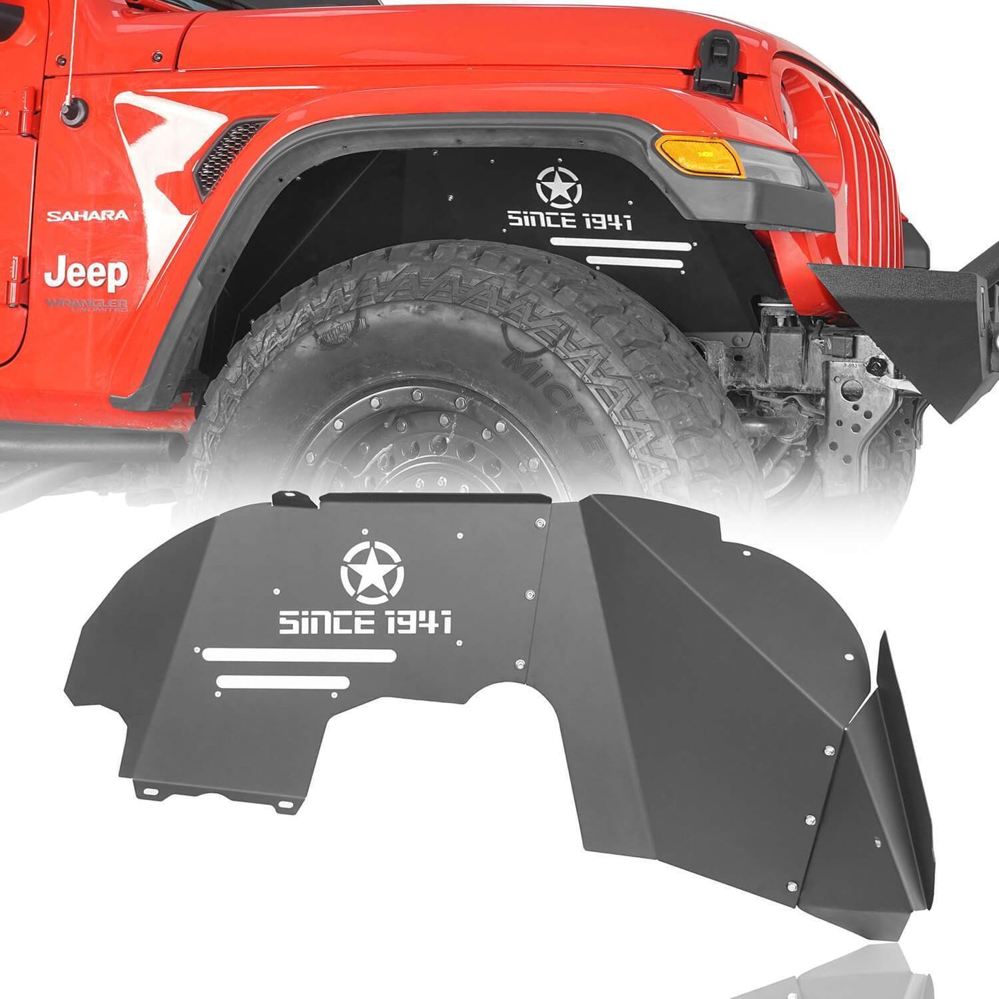 Front & Rear Inner Fender Liners(18-24 Jeep Wrangler JL)-LandShaker
