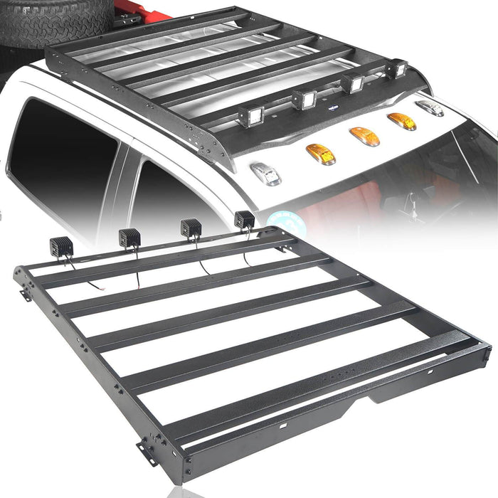 Full Width Front Bumper / Back Bumper / Roof Rack for 2014-2021 Toyota Tundra Crewmax b5000+b5003+b5004 15