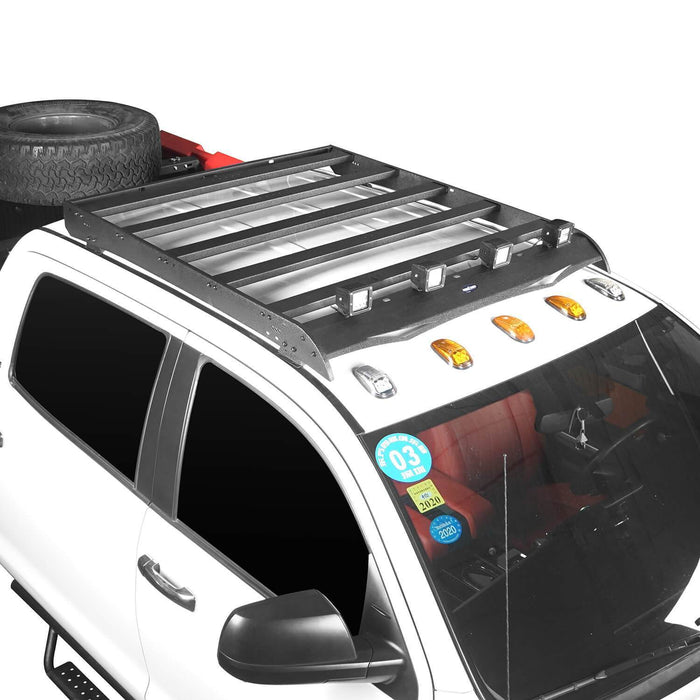 Full Width Front Bumper / Back Bumper / Roof Rack for 2014-2021 Toyota Tundra Crewmax b5000+b5003+b5004 16