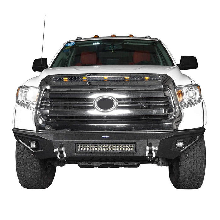 Full Width Front Bumper / Back Bumper / Roof Rack for 2014-2021 Toyota Tundra Crewmax b5001+b5003+b5004 3