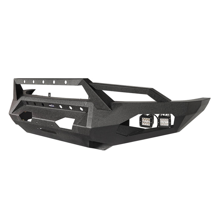 Full Width Front Bumper w/Grille Guard Hoop(09-14 Ford F150 Excluding Raptor)-LandShaker