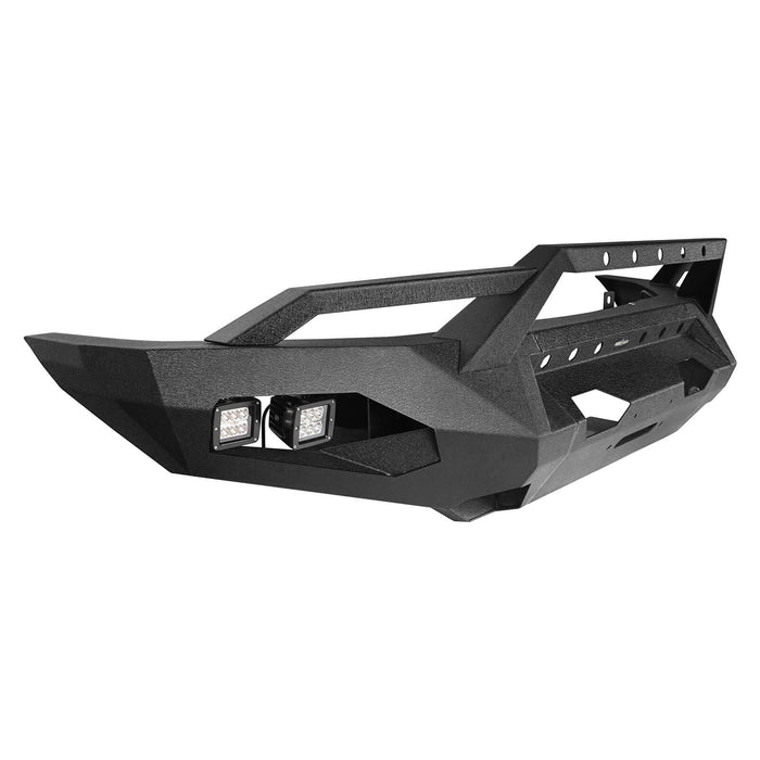 Full Width Front Bumper w/Grille Guard Hoop(09-14 Ford F150 Excluding Raptor)-LandShaker