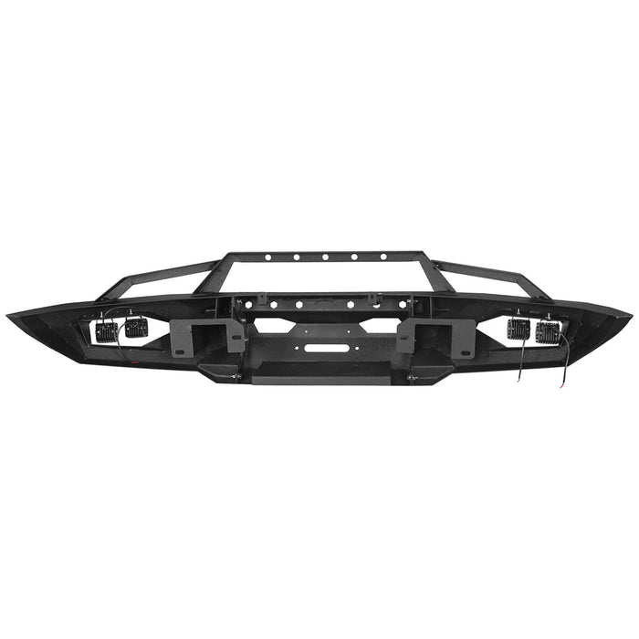 Full Width Front Bumper w/Grille Guard Hoop(09-14 Ford F150 Excluding Raptor)-LandShaker