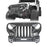 Front Bumper & Rear Bumper w/2 Inch Hitch Receiver(07-18 Jeep Wrangler JK)-LandShaker