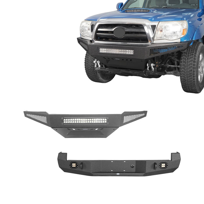 Front Bumper & Rear Bumper for 2005-2011 Toyota Tacoma - LandShaker 4x4 B40014008401140134014-12