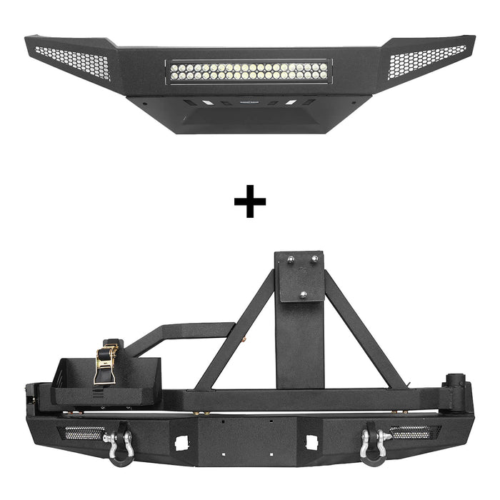 Front Bumper & Rear Bumper for 2005-2011 Toyota Tacoma - LandShaker 4x4 B40014008401140134014-17