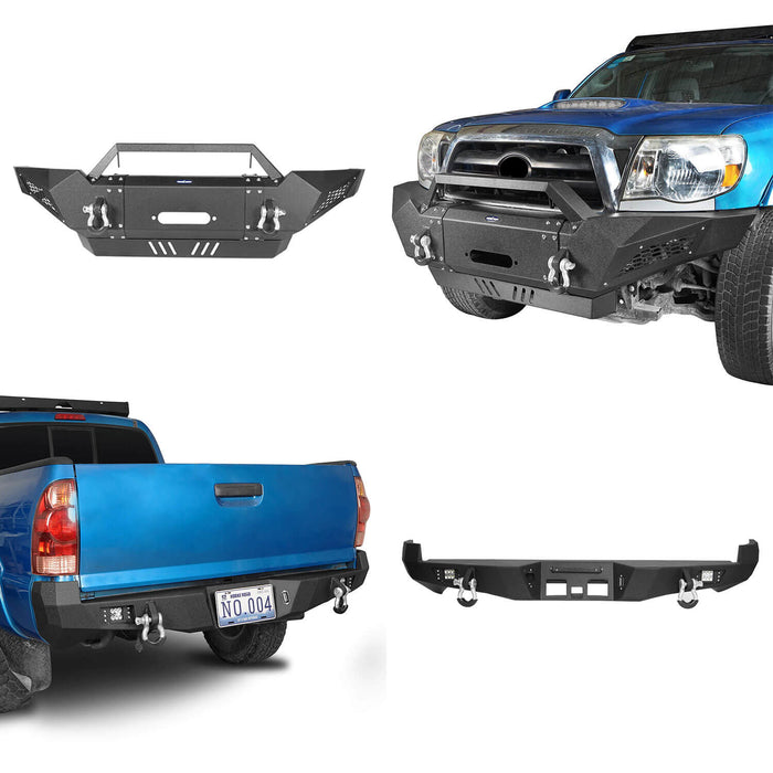 Front Bumper & Rear Bumper for 2005-2011 Toyota Tacoma - LandShaker 4x4 B40014008401140134014-19