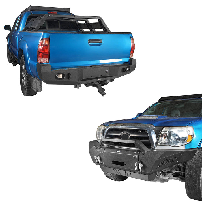 Front Bumper & Rear Bumper for 2005-2011 Toyota Tacoma - LandShaker 4x4 B40014008401140134014-2