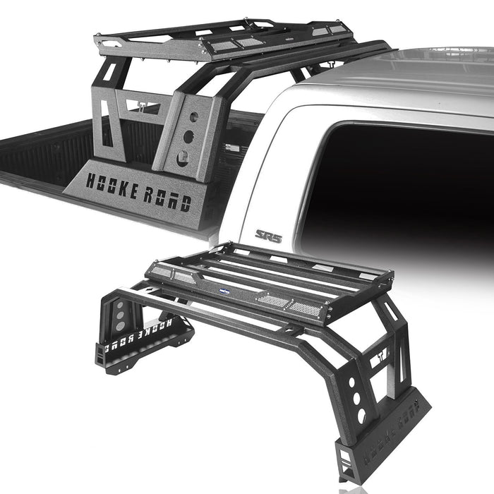 Front Bumper & Rear Bumper & Roll Bar Bed Rack for 2014-2021 Toyota Tundra b5000+b5002+b5006 15