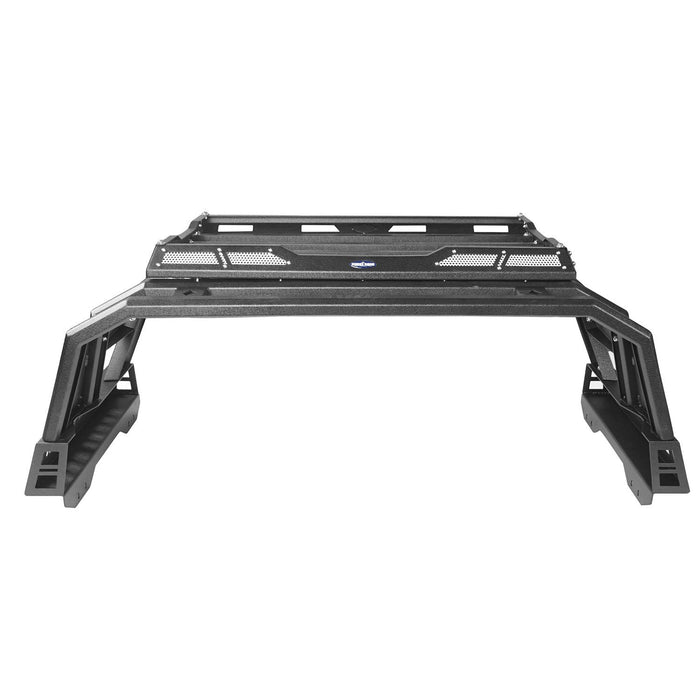 Front Bumper & Rear Bumper & Roll Bar Bed Rack for 2014-2021 Toyota Tundra b5000+b5002+b5006 20