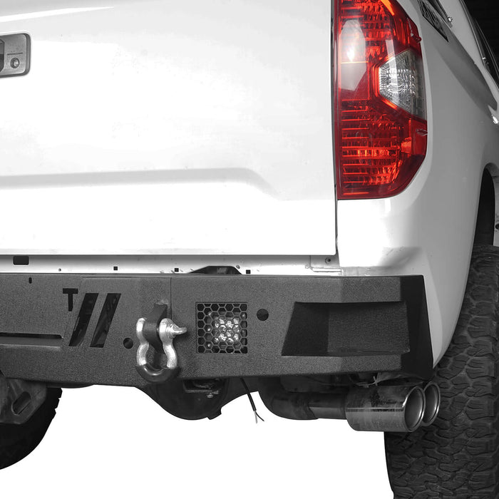 Front Bumper & Rear Bumper & Roll Bar Bed Rack for 2014-2021 Toyota Tundra b5001+b5002+b5006 10