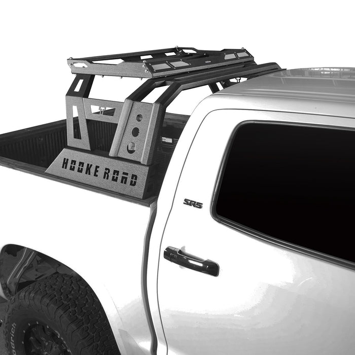 Front Bumper & Rear Bumper & Roll Bar Bed Rack for 2014-2021 Toyota Tundra b5001+b5002+b5006 18