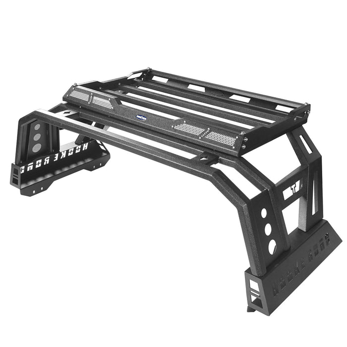 Full Width Front Bumper / Rear Bumper / Roll Bar Bed Rack for 2014-2021 Toyota Tundra b5001+b5003+b5006 18