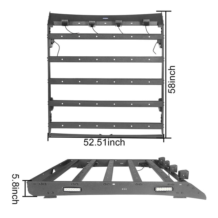 Full Width Front Bumper / Rear Bumper / Roof Rack(13-18 Dodge Ram 1500 Crew Cab & Quad Cab,Excluding Rebel)-LandShaker