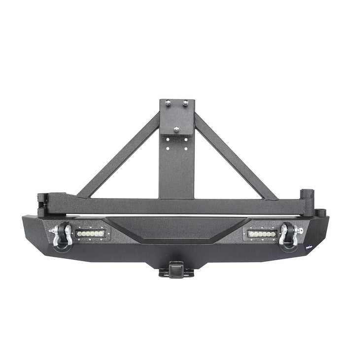 Front Bumper & Rear Bumper w/Tire Carrier(18-22 Jeep Wrangler JL)-LandShaker