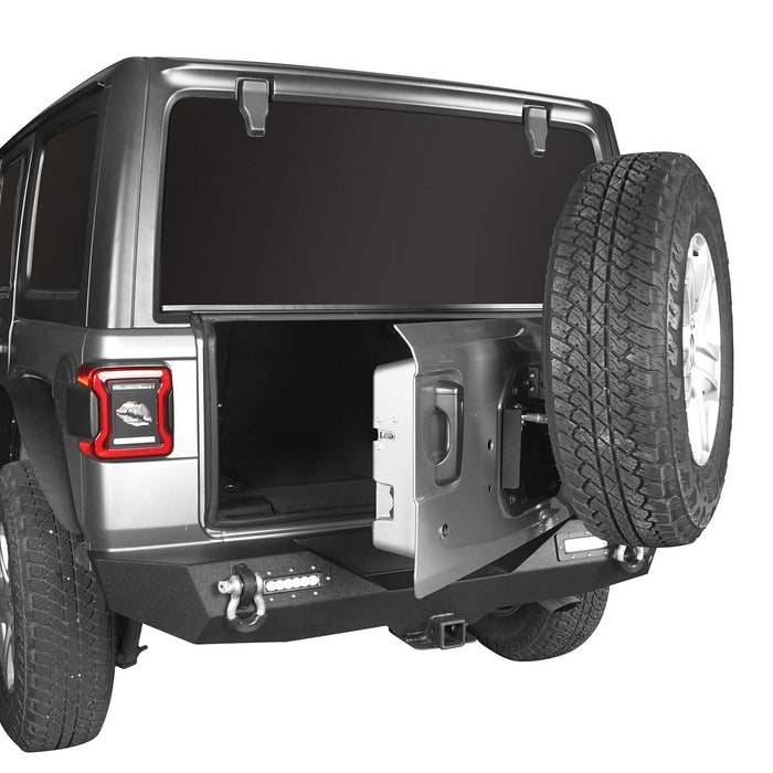 Front & Rear Bumper w/Swing Out Tire Carrier(18-23 Jeep Wrangler JL)-LandShaker