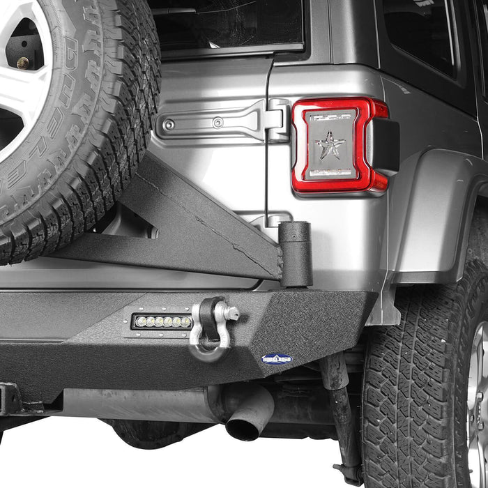 Front Bumper & Rear Bumper w/Tire Carrier(18-24 Jeep Wrangler JL)-LandShaker