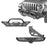 Front Bumper & Rear Bumper w/Tire Carrier(18-23 Jeep Wrangler JL)-LandShaker
