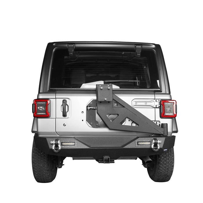 Front Bumper & Rear Bumper w/Tire Carrier(18-24 Jeep Wrangler JL)-LandShaker