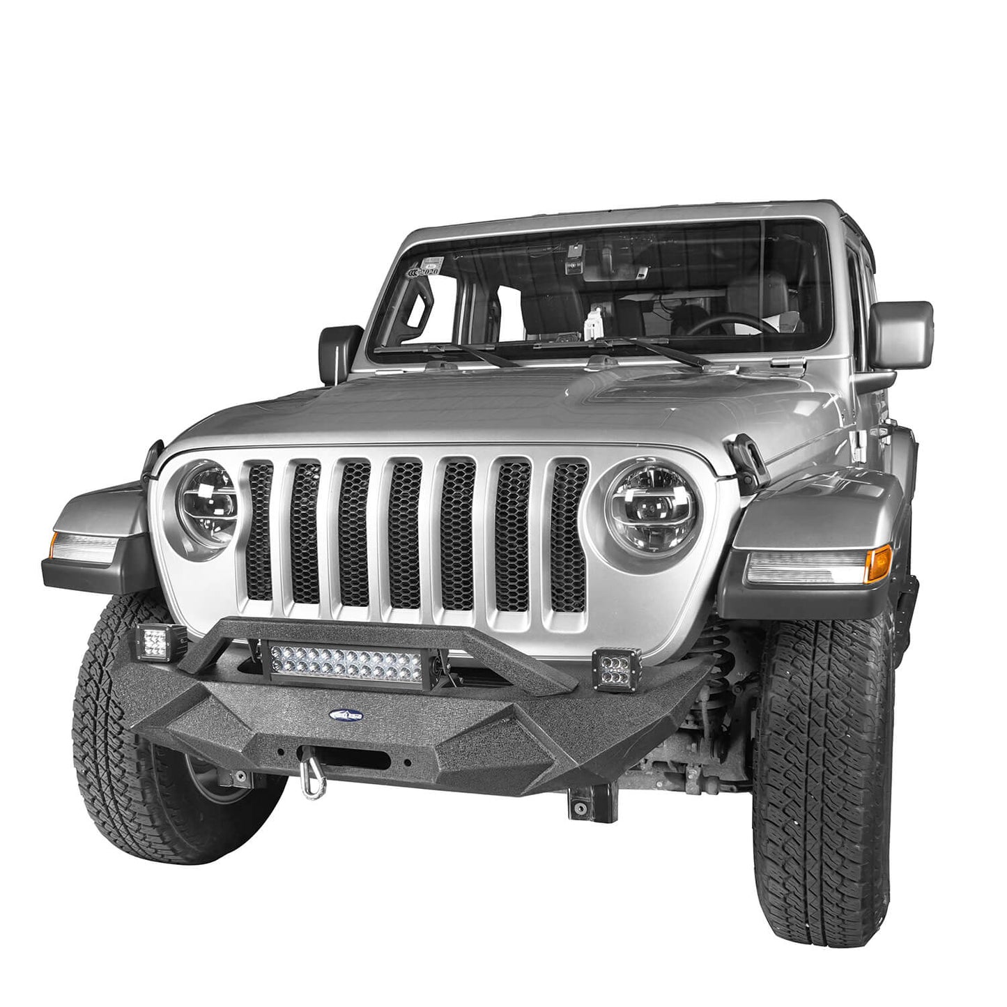 Front Bumper & Rear Bumper w/Tire Carrier(18-24 Jeep Wrangler JL)-LandShaker