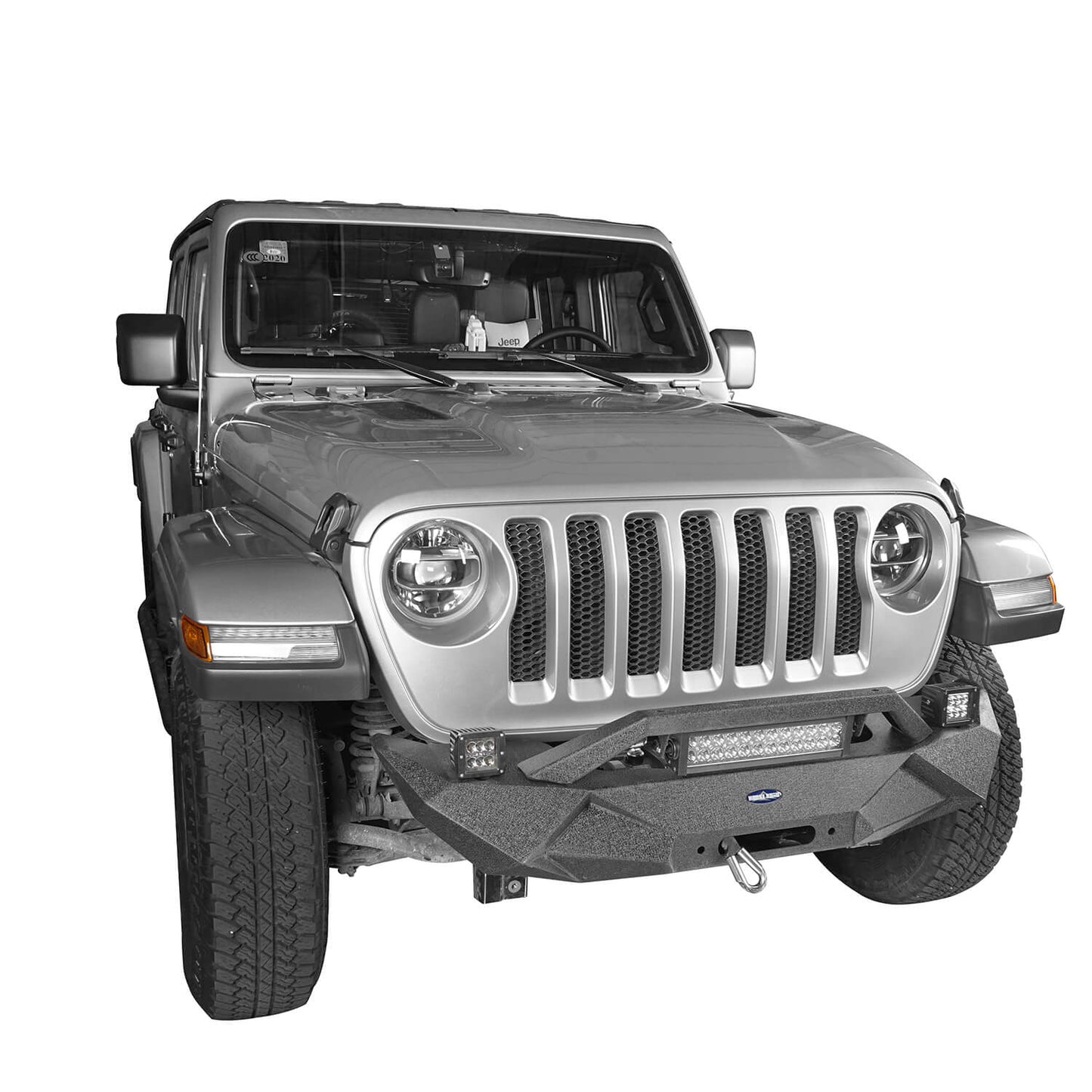Front Bumper & Rear Bumper w/Tire Carrier(18-24 Jeep Wrangler JL)-LandShaker