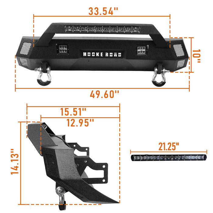 Tacoma Front & Rear Bumpers Combo for Toyota Tacoma 3rd Gen - LandShaker 4x4 b42024200-10