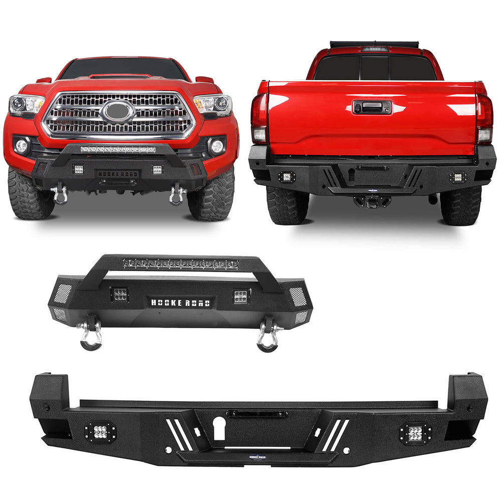 Tacoma Front & Rear Bumpers Combo for Toyota Tacoma 3rd Gen - LandShaker 4x4 b42024204-1