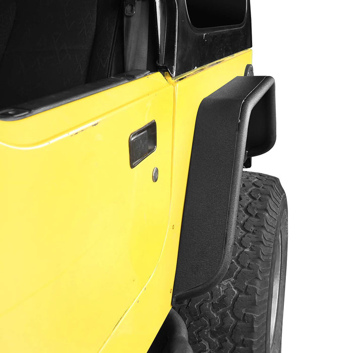 Front & Rear Fender Flares Tubular Fenders(97-06 Jeep Wrangler TJ)-LandShaker
