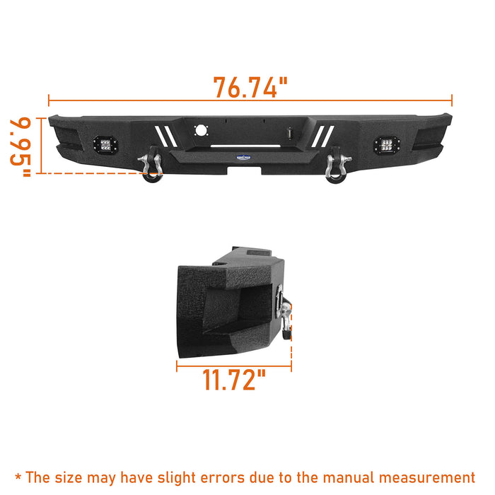 Full Width Front Bumper & Rear Bumper(06-08 Ram 1500)-LandShaker