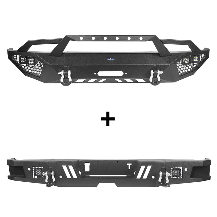 Front Bumper & Back Bumper for 2014-2021 Toyota Tundra b5000+b5002 9