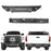Full Width Front Bumper & Rear Bumper Combo for 2014-2021 Toyota Tundra b5001+b5003 1