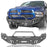Full Width Front Bumper / Rear Bumper / Roll Bar Cage Bed Rack Luggage Basket(13-18 Dodge Ram 1500,Excluding Rebel)-LandShaker