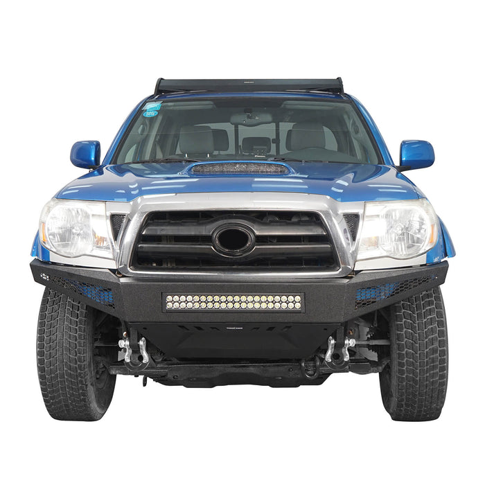 Full Width Front Bumper & Rear Bumper w/Tire Carrier for 2005-2011 Toyota Tacoma - LandShaker 4x4 b40084013-4