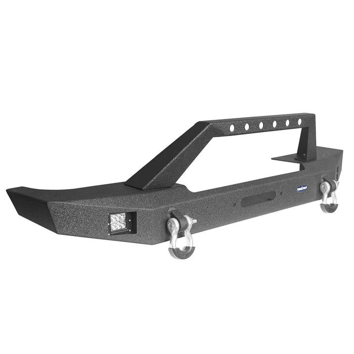Destroyer Full Width Front Bumper w/ Winch Plate(84-01 Jeep Cherokee XJ)-LandShaker