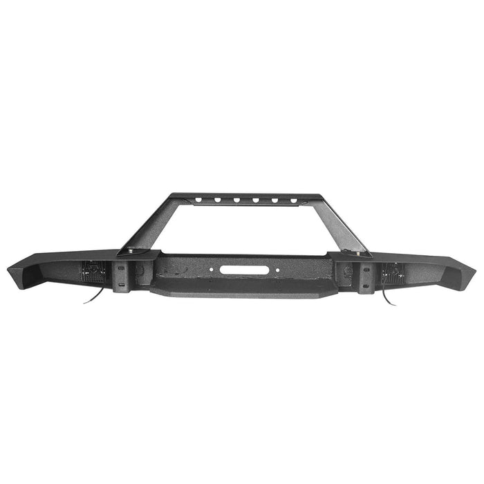 Destroyer Full Width Front Bumper w/ Winch Plate(84-01 Jeep Cherokee XJ)-LandShaker