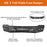 Full Width Front Bumper w/120W LED Light Bar(06-08 Ram 1500)-LandShaker