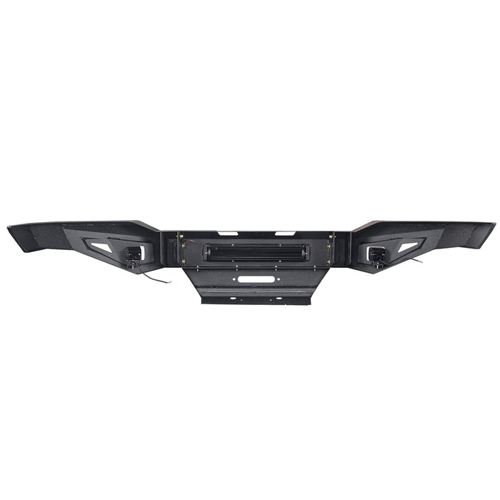 Full Width Front Bumper w/Winch Plate & LED Light Bar(19-22 Ram 2500)-LandShaker
