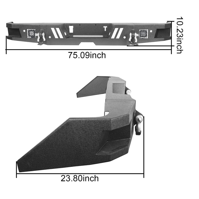Tundra Full Width Rear Bumper for 2014-2021 Toyota Tundra b5002+b5003 19