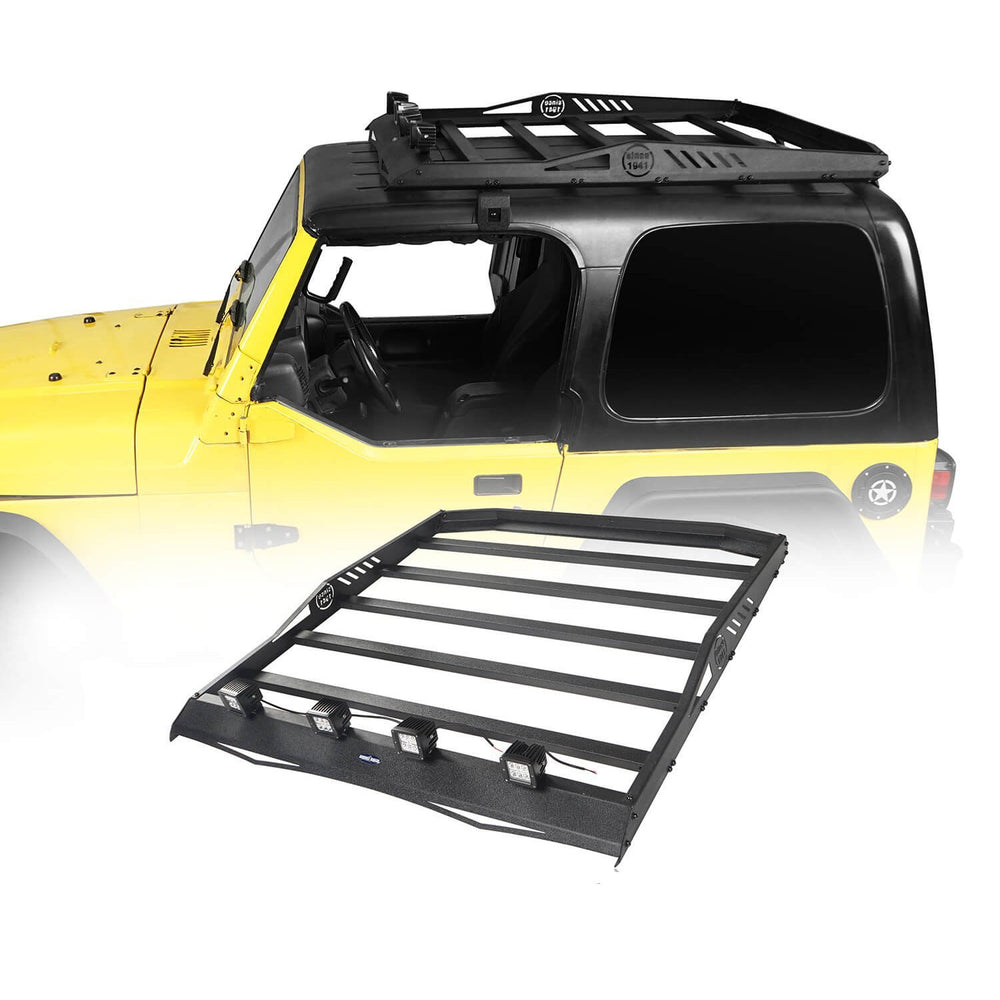 Hardtop Roof Rack Luggage Carrier Rack Backbone System(97-06 Jeep Wrangler TJ Hardtop )-LandShaker