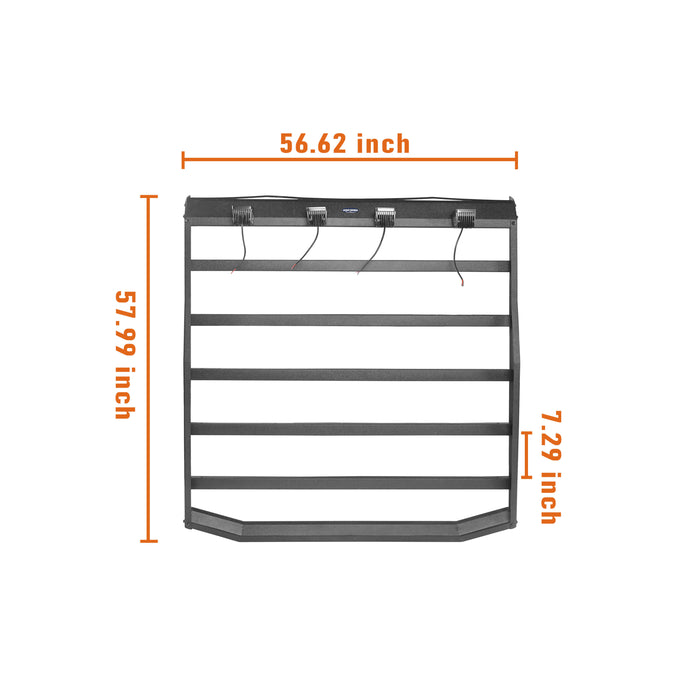 Hardtop Roof Rack Luggage Carrier Rack Backbone System(97-06 Jeep Wrangler TJ Hardtop )-LandShaker